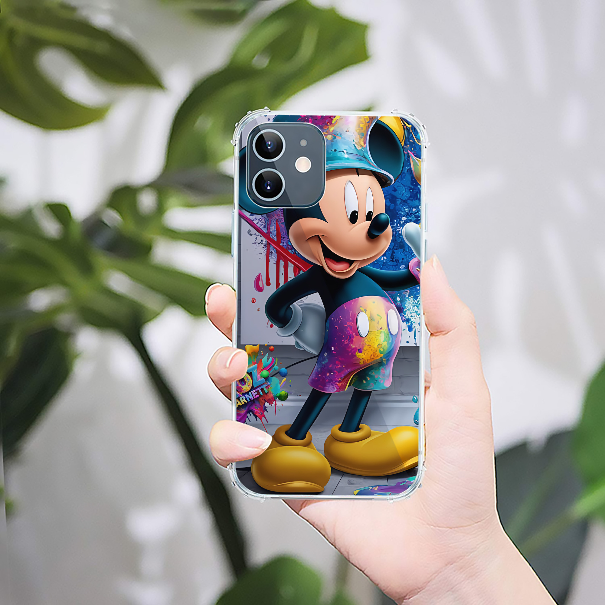 ミッキーマウス Mickey Mouse 【iPhone 12シリーズ対応】透明スマホケース（クリアソフトケース）